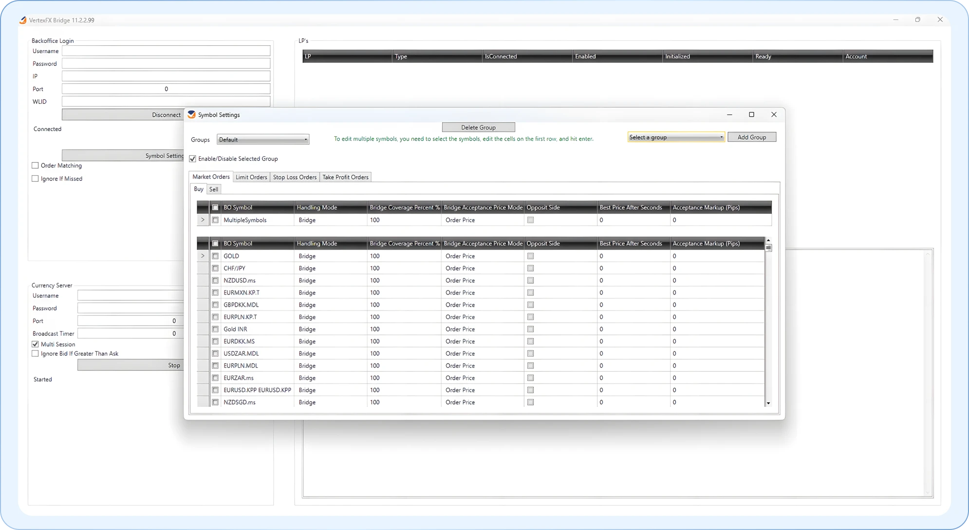 Vertex Risk Management Bridge